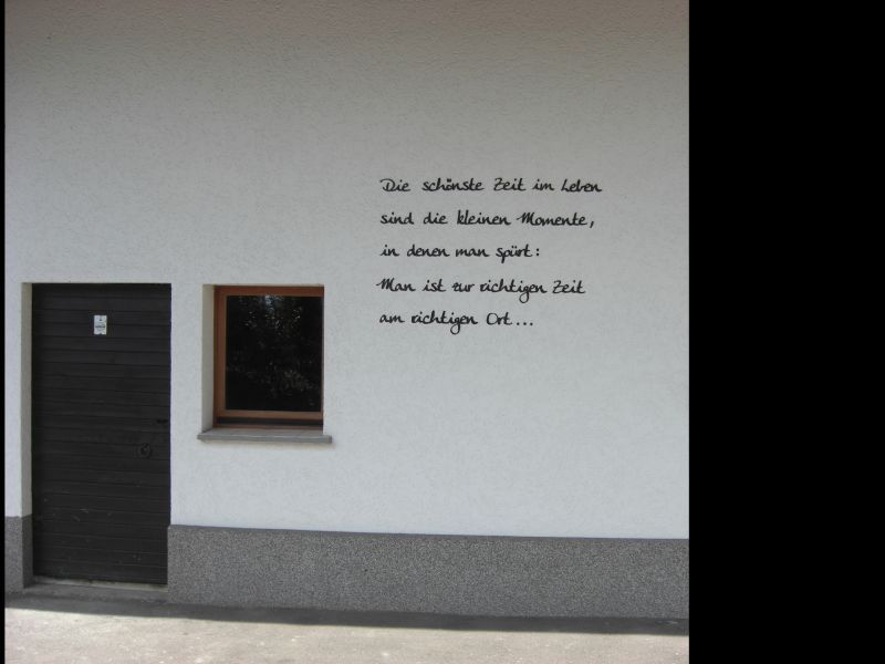 Wandspruch aus Holz