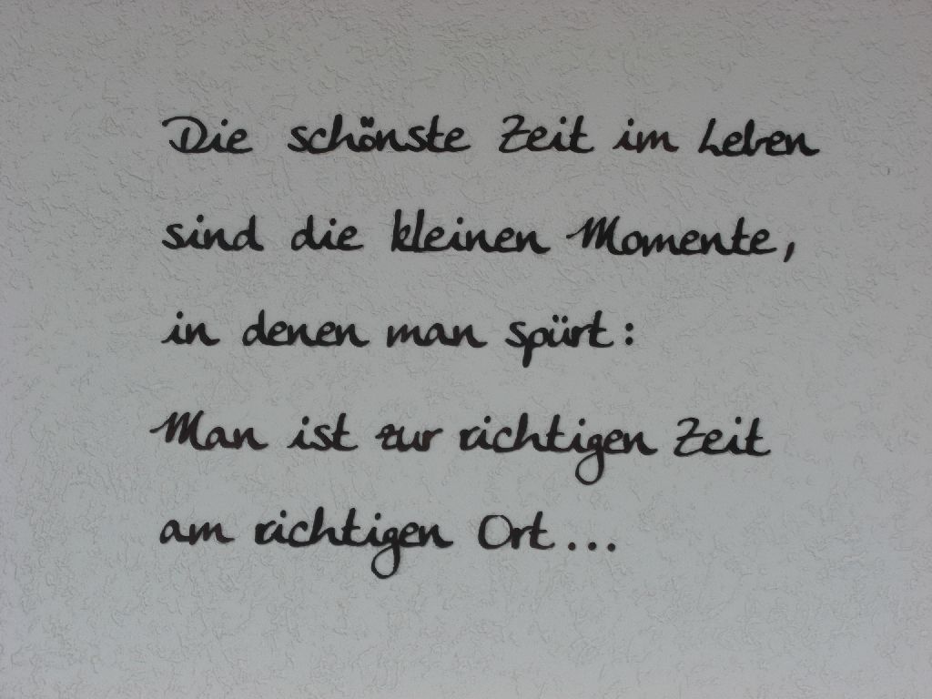 Wandspruch aus Holz