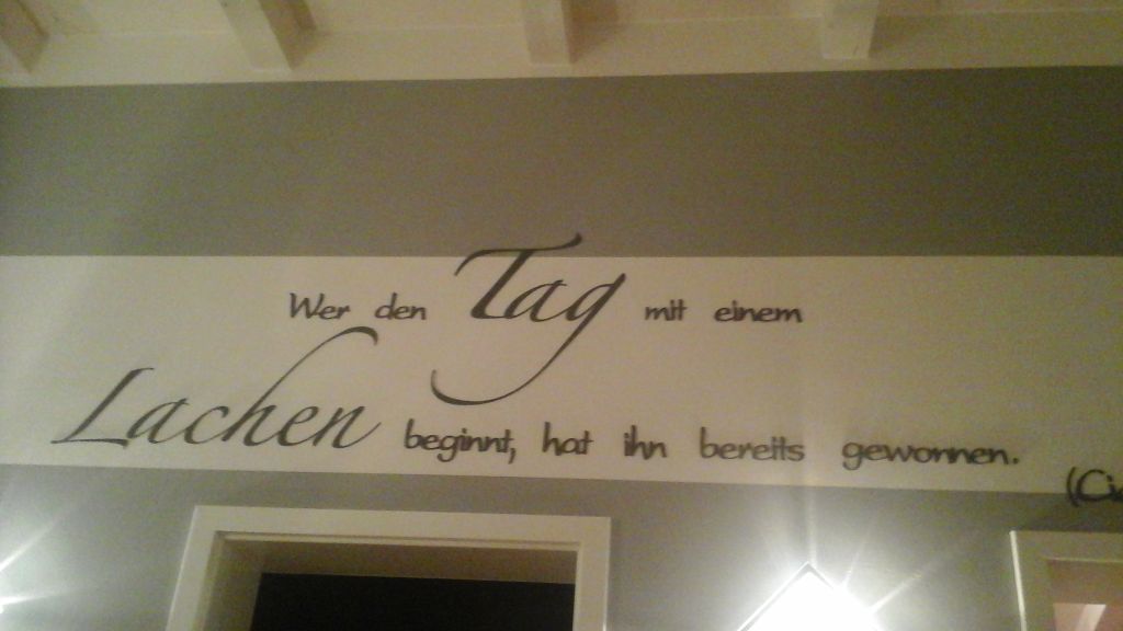 Wandspruch aus Holz