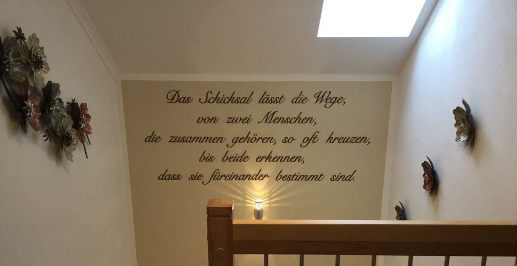 Wandspruch aus Holz