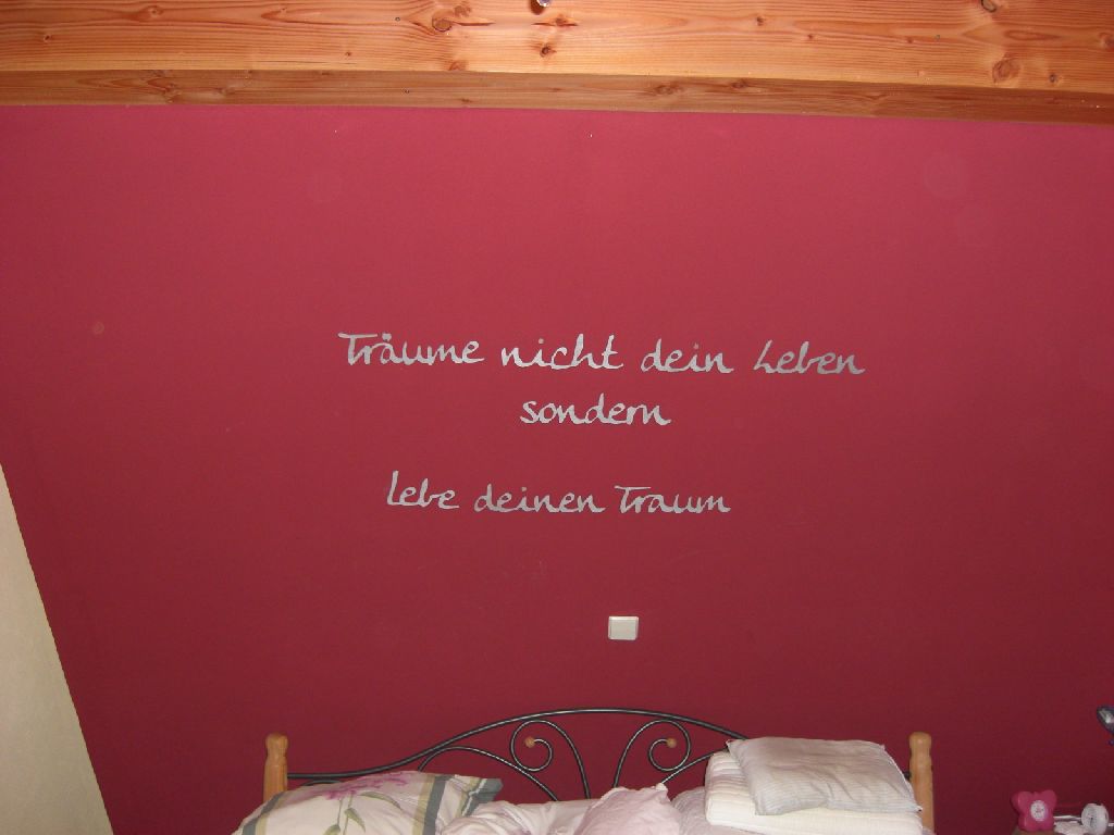 Wandspruch aus Holz