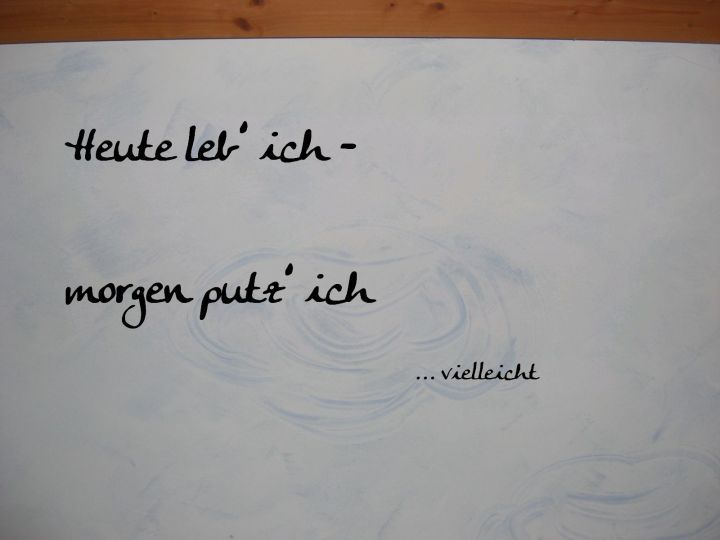 Wandspruch aus Holz