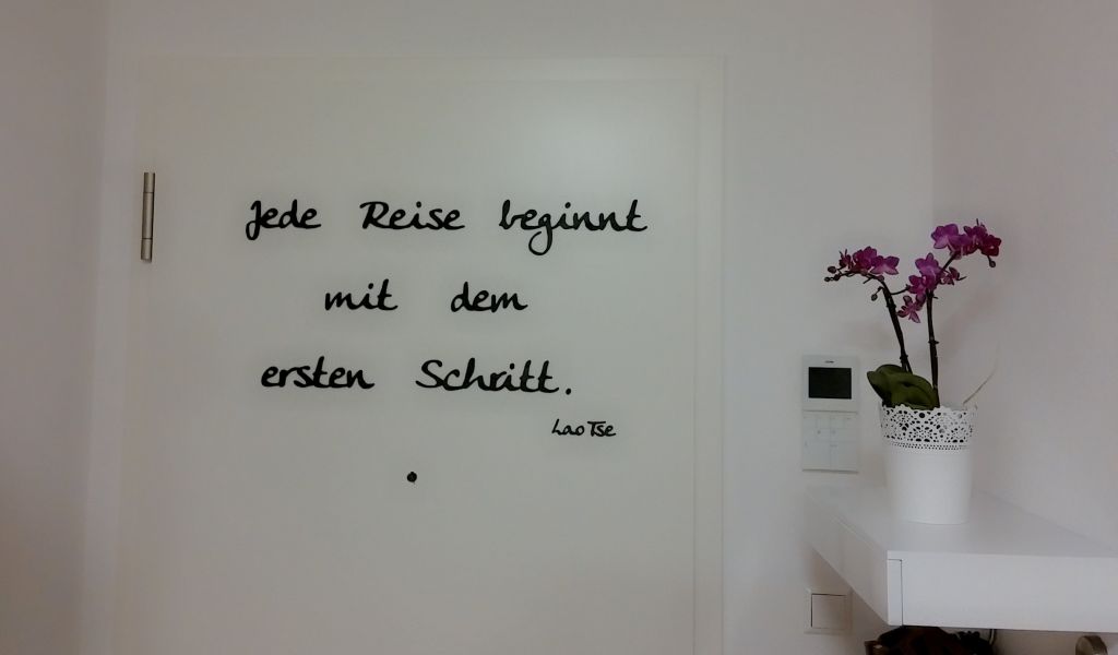 Wandspruch aus Holz